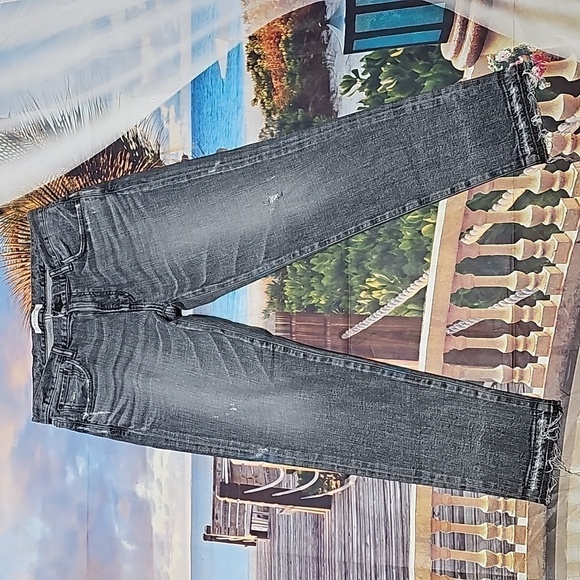 Moussy Vintage Distressed Raw Hem Jeans Size 30 - Picture 4 of 13